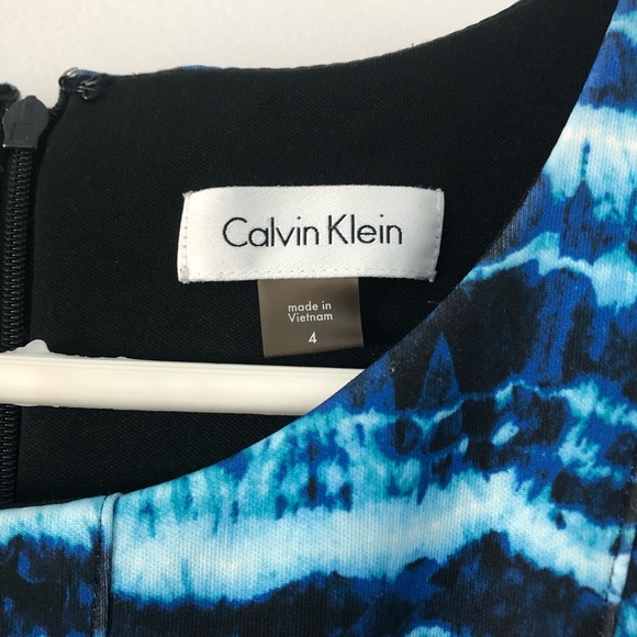 💙Calvin Klein Blue Fit and Flare Dress💙 - Picture 3 of 10